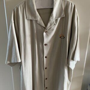 Tommy Bahama Silk Embroidered Camp Shirt